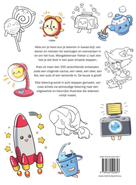 Forte kawaii tekenen stap-voor-stap, yishan li