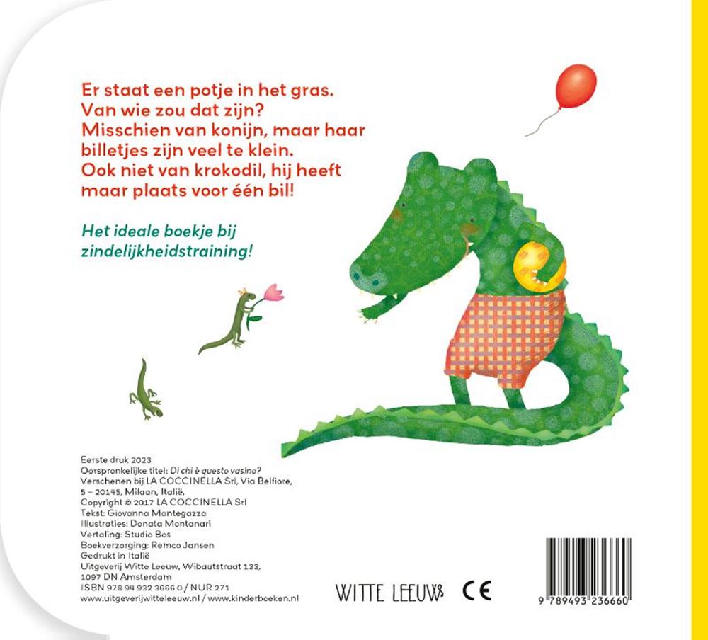 Kartonboek: van wie is dit potje? 2+ | 2 stuks