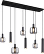 Trio mataro - hanglamp - zwart mat - excl. 2x e27 4,9 w - plafondbevestiging - in hoogte verstelbaar