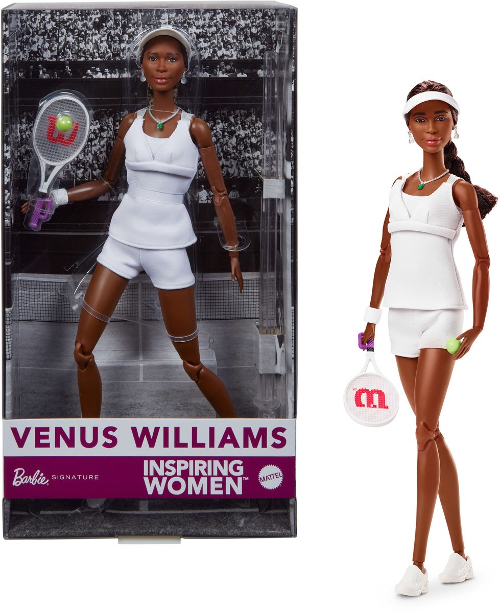 Barbie inspiriert Frauen – Venus Williams Puppe