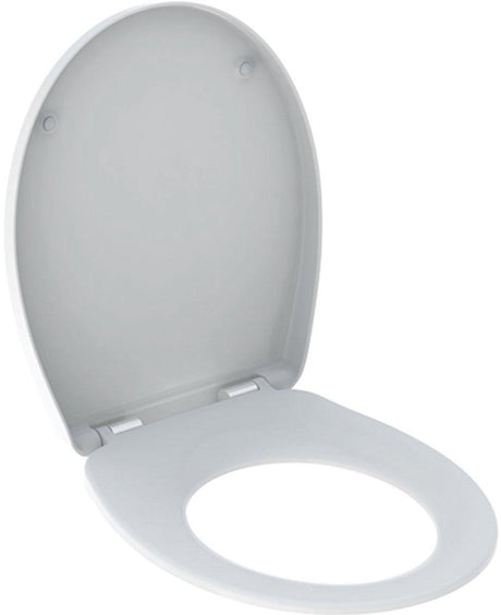 Geberit Bastia WC-Sitz – Deckel – Absenkautomatik – Topfix – weiß glänzend