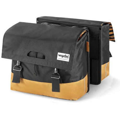 Urban Proof Doppelte Fahrradtasche - Schwarz Gelb - 40L