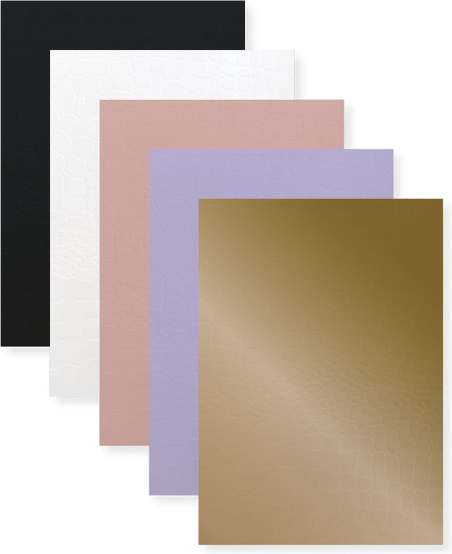 Kangaro-Notizbücher – Pure Croco – A4 – Linie – 4 Farben