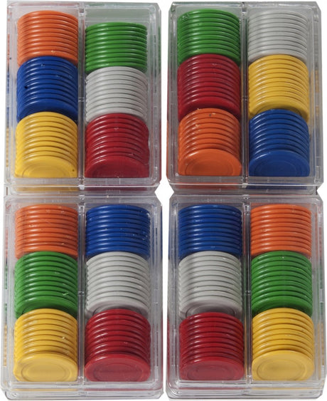 Longfield fiches 25mm 240 stuks verschillende kleuren