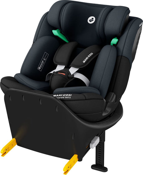 Maxi-Cosi Emerald 360 S i-Size – Autositz – Tonal Black – von der Geburt bis 12 Jahre
