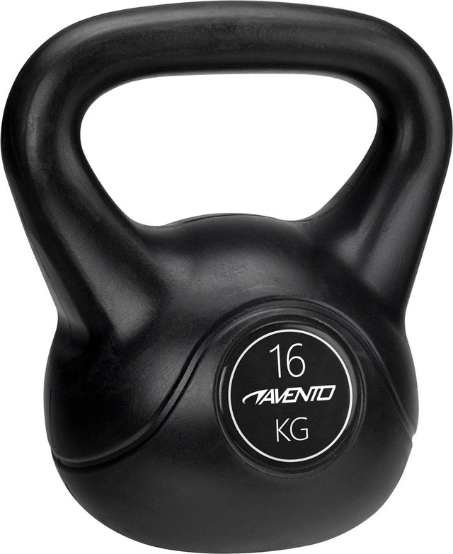 Avento Kettlebell – 16 kg – Schwarz