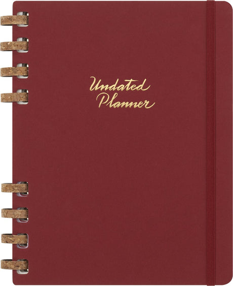 Moleskine undatierter Spiralplaner – XL – Kirsche