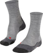 Falke TK2 Melange Anti-Blister Wandersocken aus dickem Woll-Funktionsmaterial Herren Grau - Größe 46-48