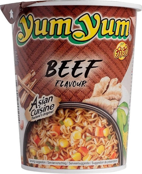 Yum Yum Rindfleisch-Nudel-Suppenbecher 12x