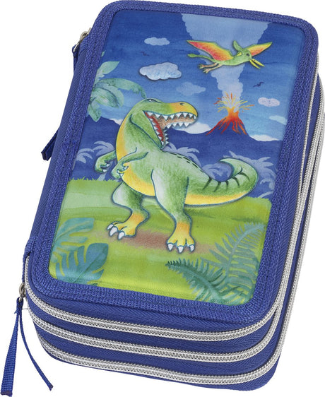 Faber-Castell Zeichenkoffer – Dino – gefüllt 3-lagig 44-teilig – FC-573041