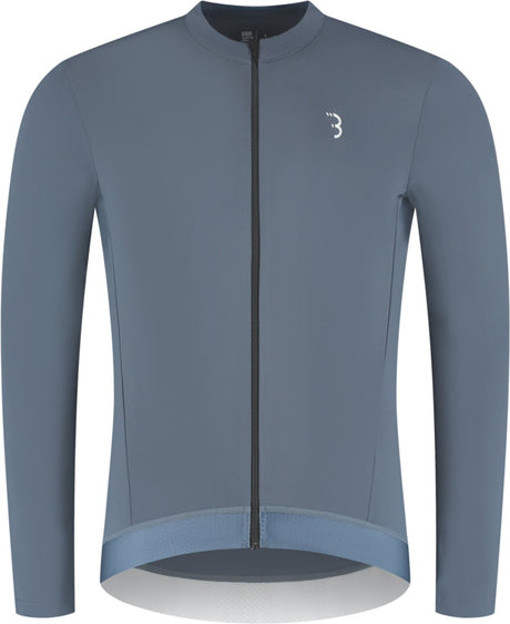 Bbb cycling transition lange mouwen fietsshirt heren en dames - 10-15 °c - mtb en wielrenshirt met 4 zakken - blauw - xl - bbw-501 xl