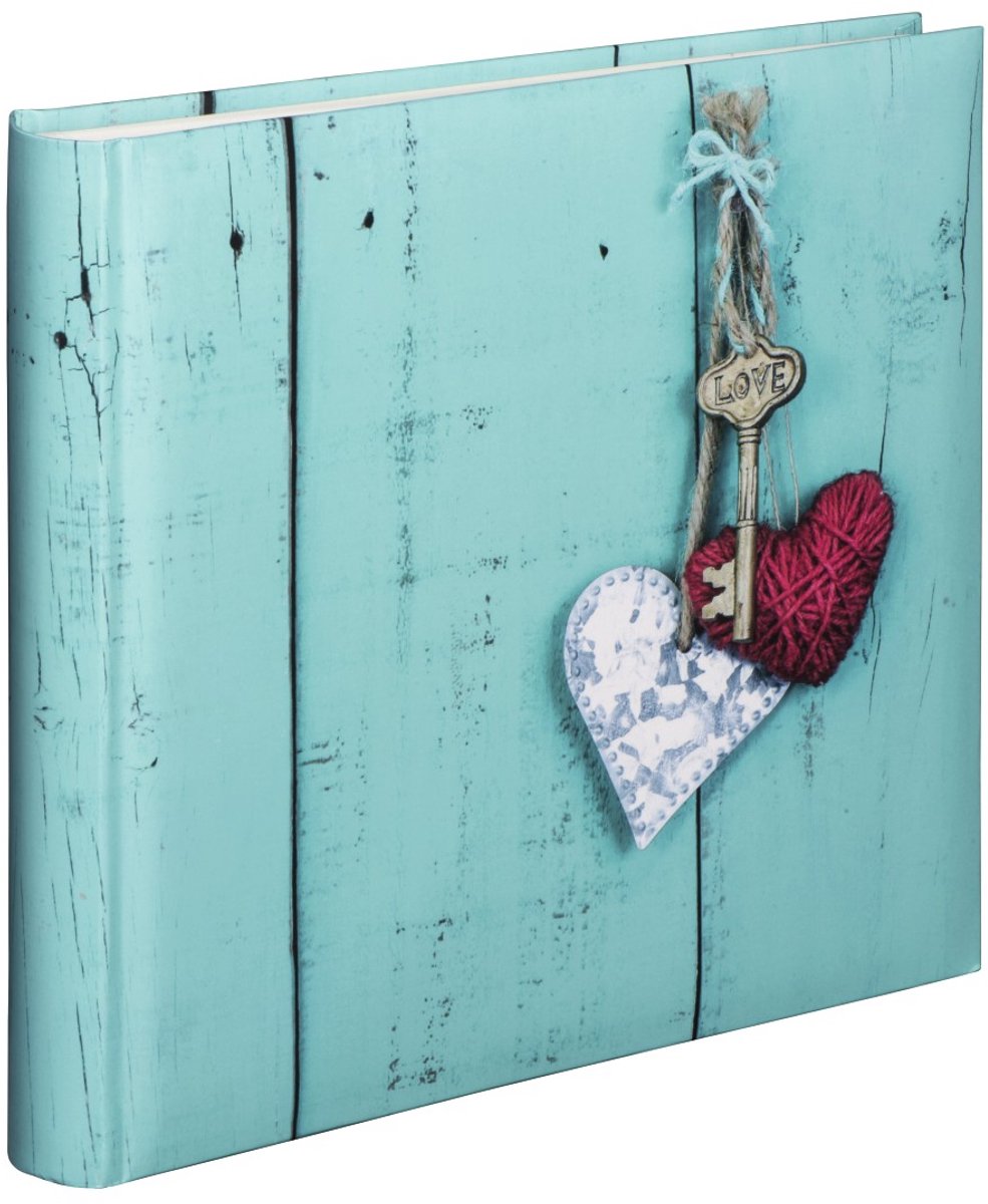 Hama Album XL Rustico 30x30 cm 100 weiße Seiten #039;s Love Key