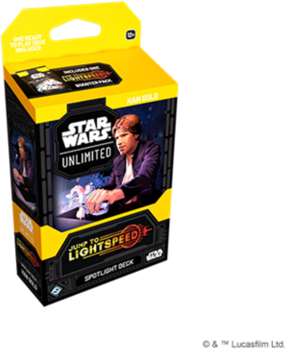 Fantasy flight games star wars unlimited - jump to lightspeed han solo spotlight deck