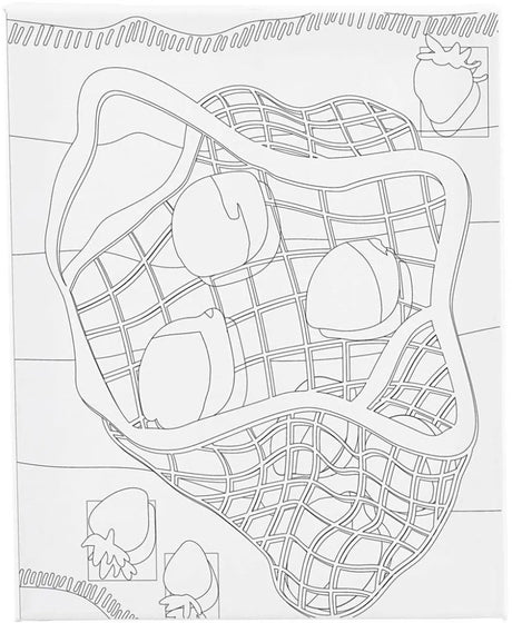 Creativ Company Gemälde auf Leinwand mit Zitrusfruchtdruck, 24 x 30 cm