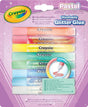 Crayola - Pastell - Bastelkleber - waschbarer Glitzerkleber Pastellfarben - 8 Stück - für Kinder