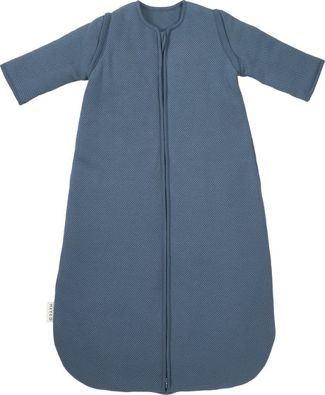 Meyco baby studio collection classic baby slaapzak - afritsbare mouwen - indigo - 60cm - 2.5 tog