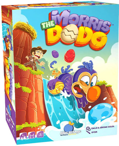Geronimo Spiele Morris der Dodo - - Blau Orange - Kinderspiel - Brettspiel - geeignet ab 3 Jahren - 2-4 Spieler -