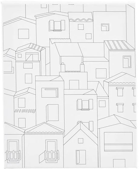 Creativ Company Malleinwand mit Stadtdruck 24x30 cm