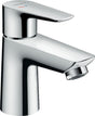 Hansgrohe talis e - wastafelmengkraan - ééngreeps bediening - coolstart energiebesparend - zonder waste - 80mm maat - chroom