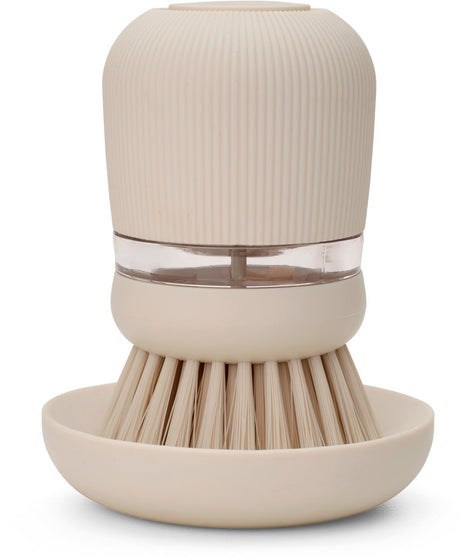 Brabantia Spülbürste für den Spültisch – mit Seifenspender – sanftes Beige