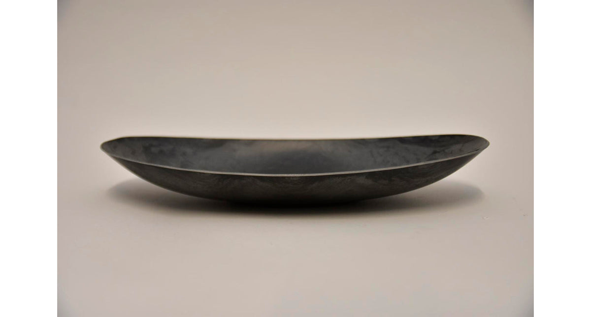 Schaal ovaal grijs 30x15x5cm