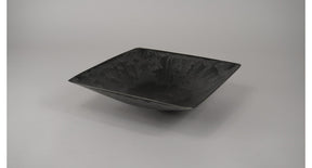 Schaal vierkant grijs oplopend groot 29x29x7,5cm