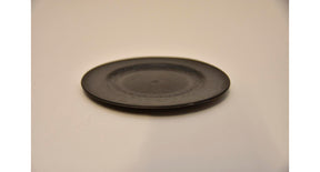 Plat bord rond grijs 15x1cm