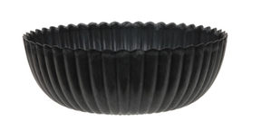 Schaal kartelrand grijs d25 h9cm