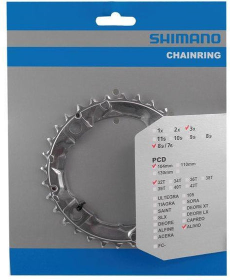Shimano -Kette Top Alivio Y1GM98020 104 mm FCM415 ZLV 32T