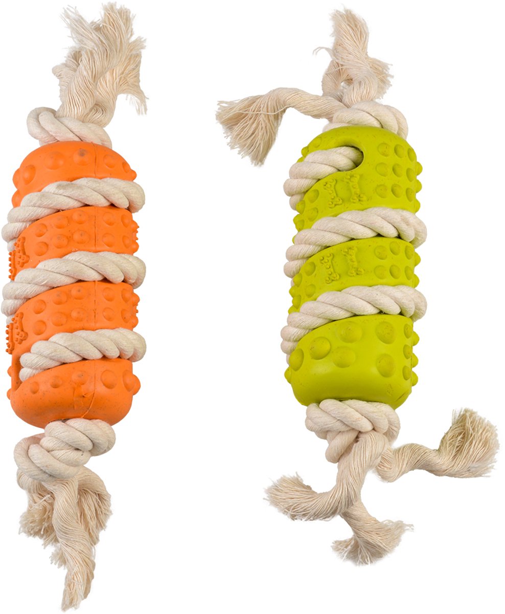 Duvo + Öko-Gummistab Bambusreis + Baumwolle - Gelbgrün - keine Farbauswahl möglich - 29x6,5x6,5cm