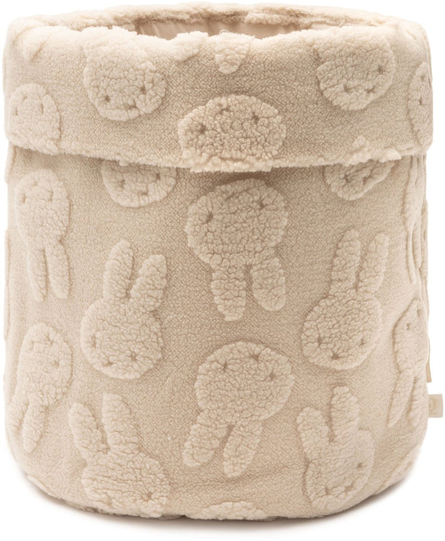 Jollein opbergmand miffy jacquard teddy sand
