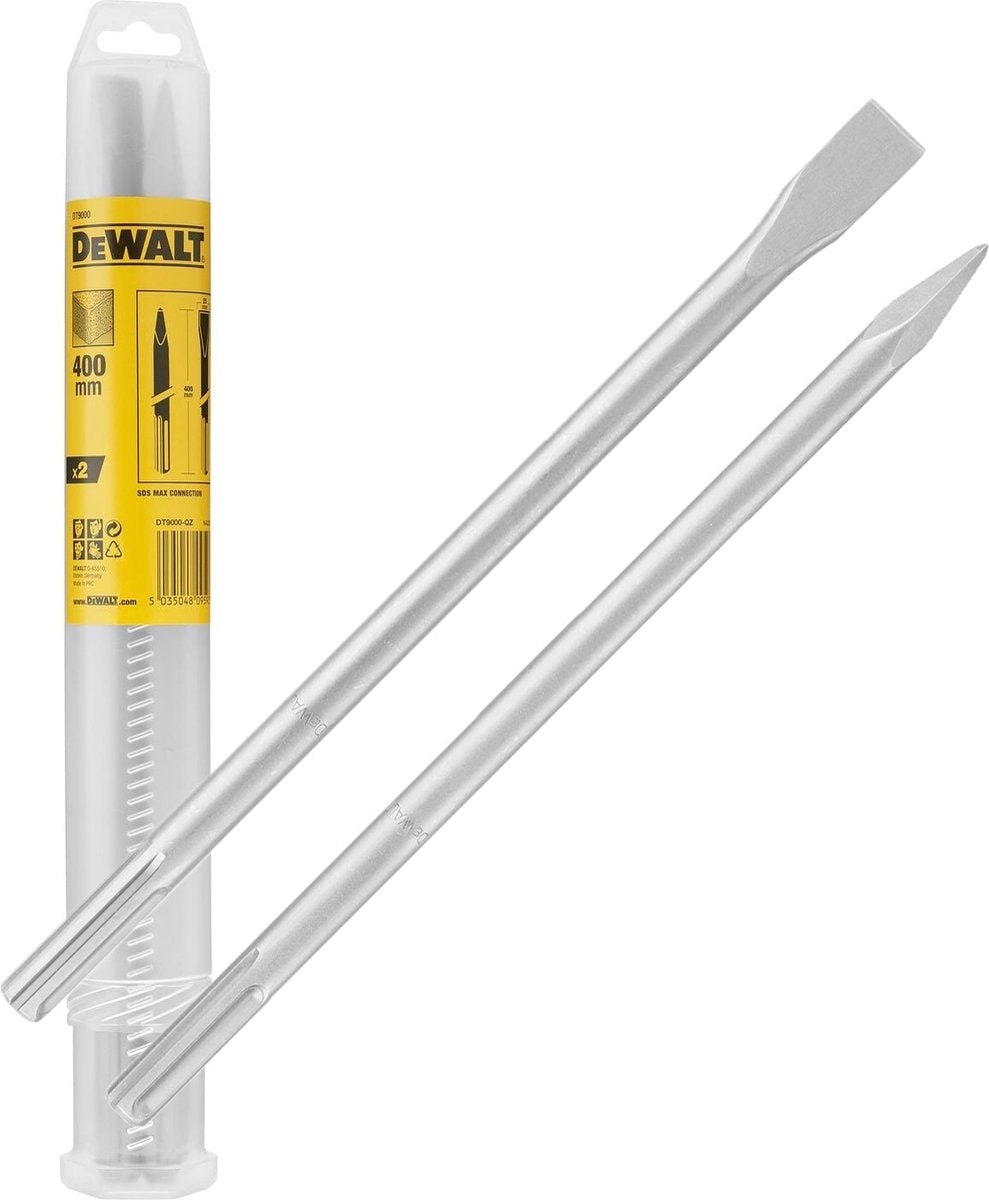 Dewalt-Zubehör dt9000-qz – 2-teiliges professionelles SDS-Max-Meißelset – dt9000-qz