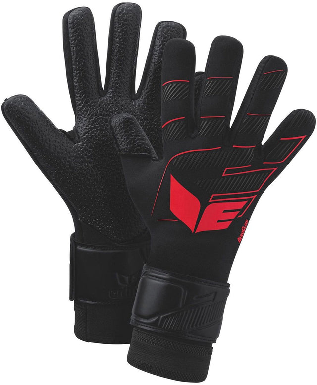 Erima aeroclaw star keepershandschoenen - zwart rood | maat: 8