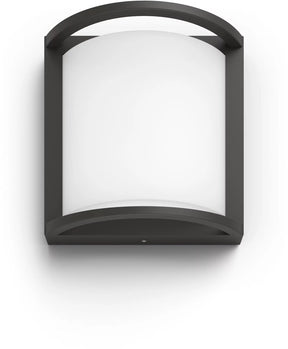 Philips led philips samondra wandlamp - ultra efficient - antraciet - 3,8w
