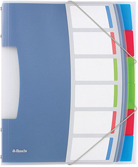 Esselte 624029 Sortiermappe blau | mehrfarbiges Polyvinylchlorid (PVC) a4