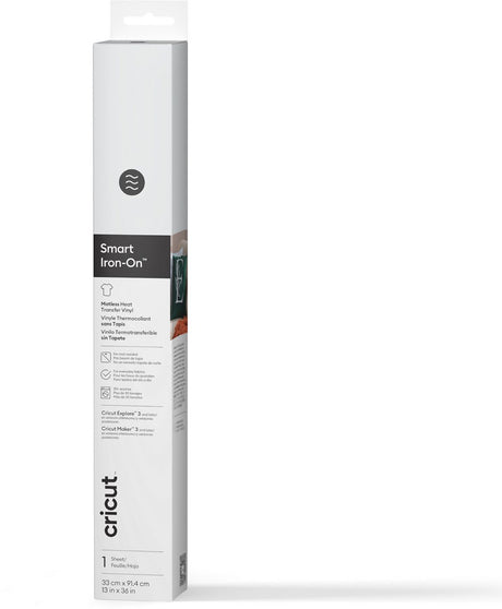 Cricut™ Smart Iron-on™ weiß, keine Matte erforderlich – htv (91,4 cm)