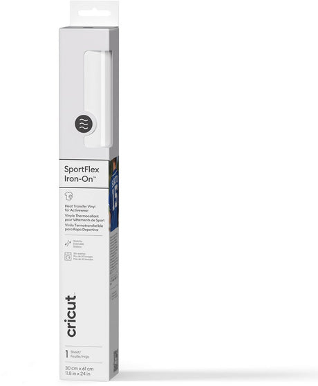 Cricut Sportflex zum Aufbügeln, 28 x 60 cm – weiß