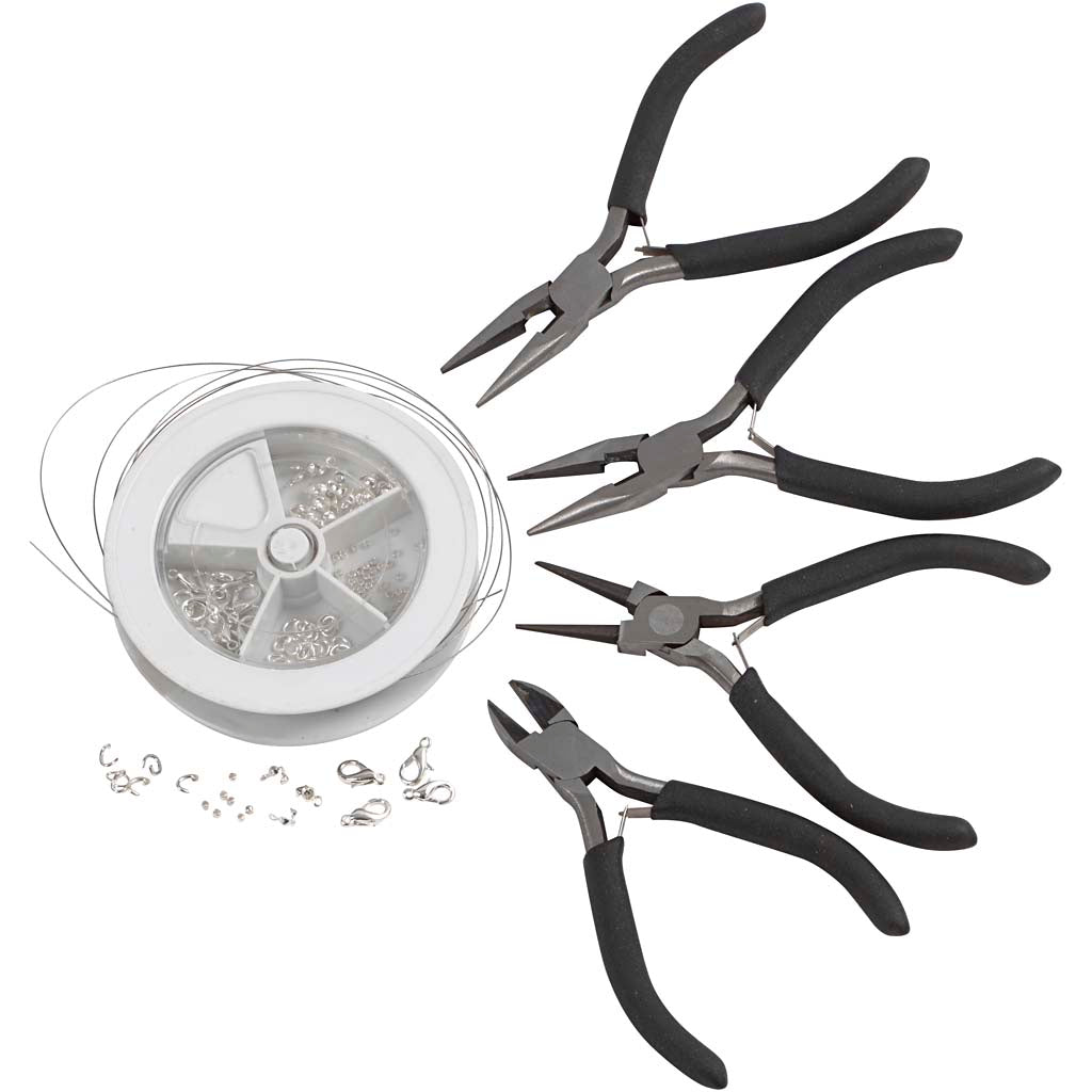 Creativ Company Schmuckherstellungsset, versilbert, 1 Set