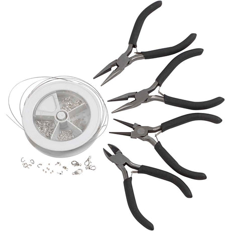 Creativ Company Schmuckherstellungsset, versilbert, 1 Set