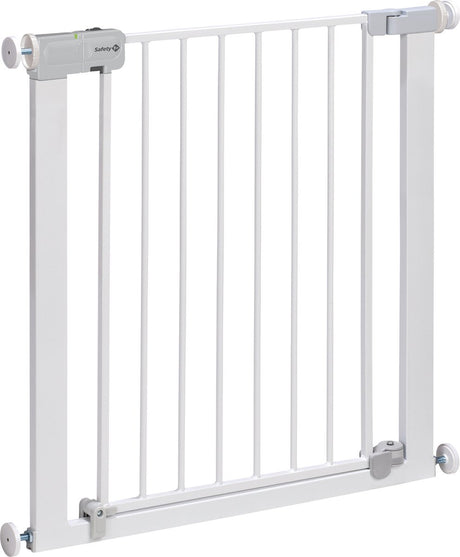 Safety 1st Treppenschutzgitter mit automatischer Schließung – 73 bis 80 cm – erweiterbar – Klemmmontage – Metall weiß