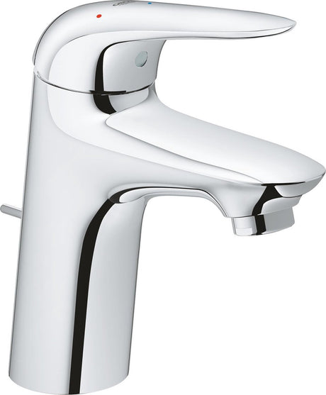 Grohe eurostyle neue wassersparende Waschtischarmatur M Größe ES mit Ablaufgarnitur mit geschlossenem Griff Chrom