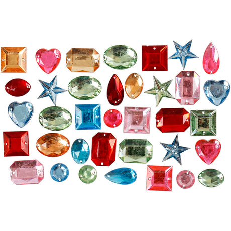 Https: www.cchobby.nl Rhinestones-Size-10-17-mm-ca. 50-Stück-verschiedene-Farben-15-gr-1-Box