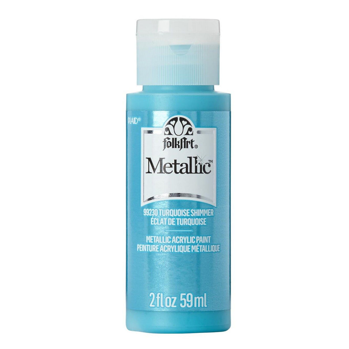 Folkart • Metallic-Acrylfarbe Türkis schimmernd, 59 ml