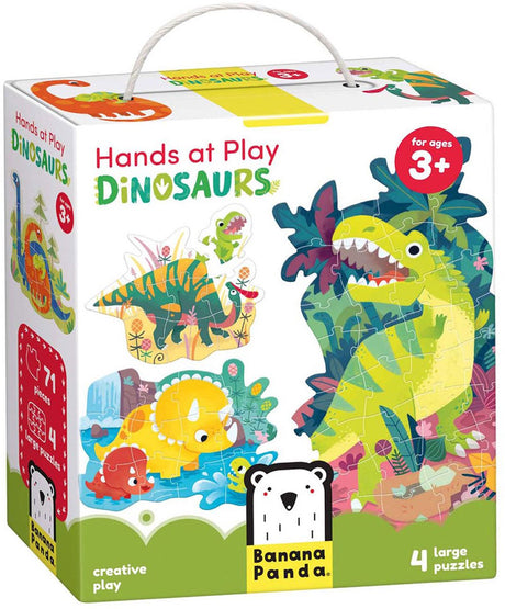 Bananen-Panda-Puzzle-Dinosaurier
