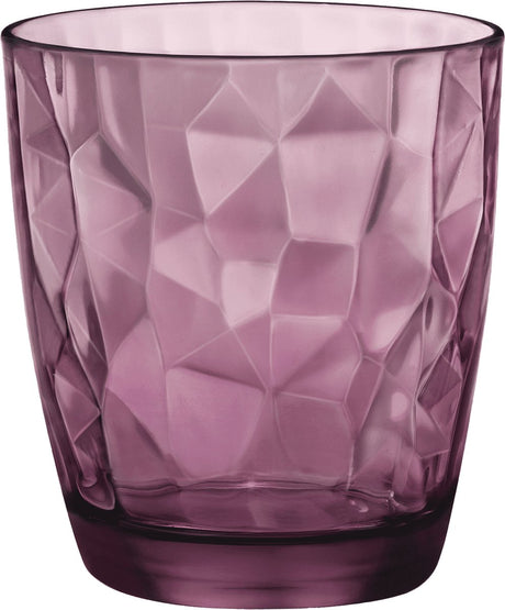 Bormioli rocco diamond tumbler - 30 cl - paars - 1 stuk(s) - los glas