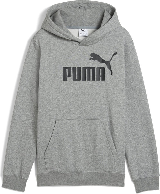 Puma ess-Nr. 1 Logo Hoodie FL B Unisex-Pullover – mittelgrau meliert 140