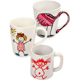 Gruppenset Malbecher, H: 7-10 cm, weiß, 1 Set
