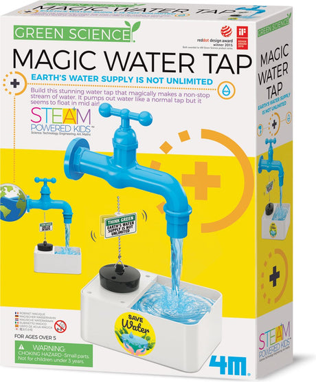 4m Wissenschaft und Spiele – Baue einen magischen Wasserhahn – Bausatz – Kidzlabs – Grüne Wissenschaft – 5 Jahre