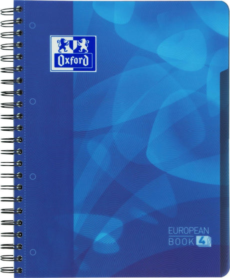 Oxford-Schulprojektbuch – A4+ – liniert – 4 Löcher – 240 Seiten – blau