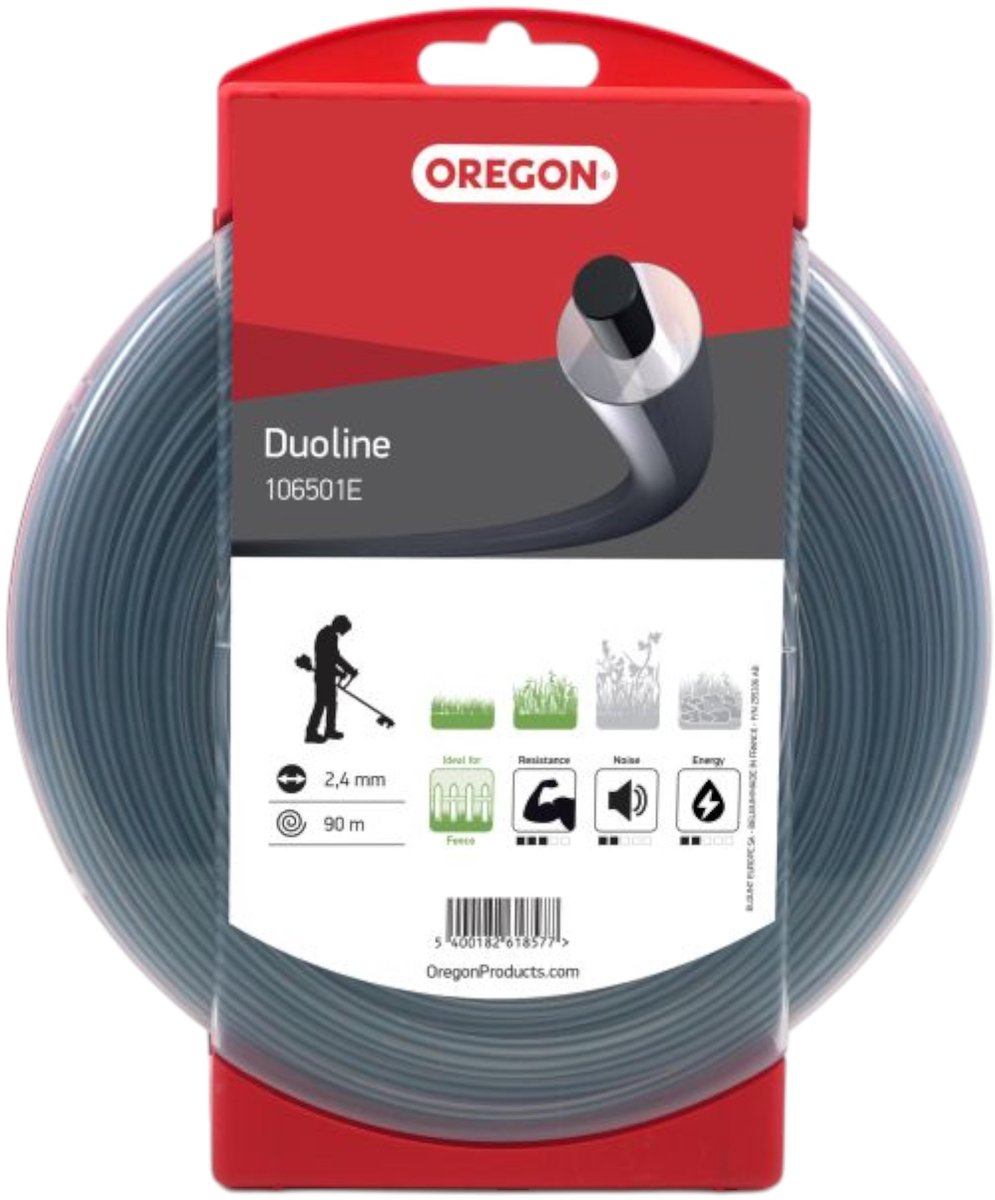 Oregon duoline serie - dubbele versterkte maaidraad - 2,4mm x 90m - duurzaam - slijtvast